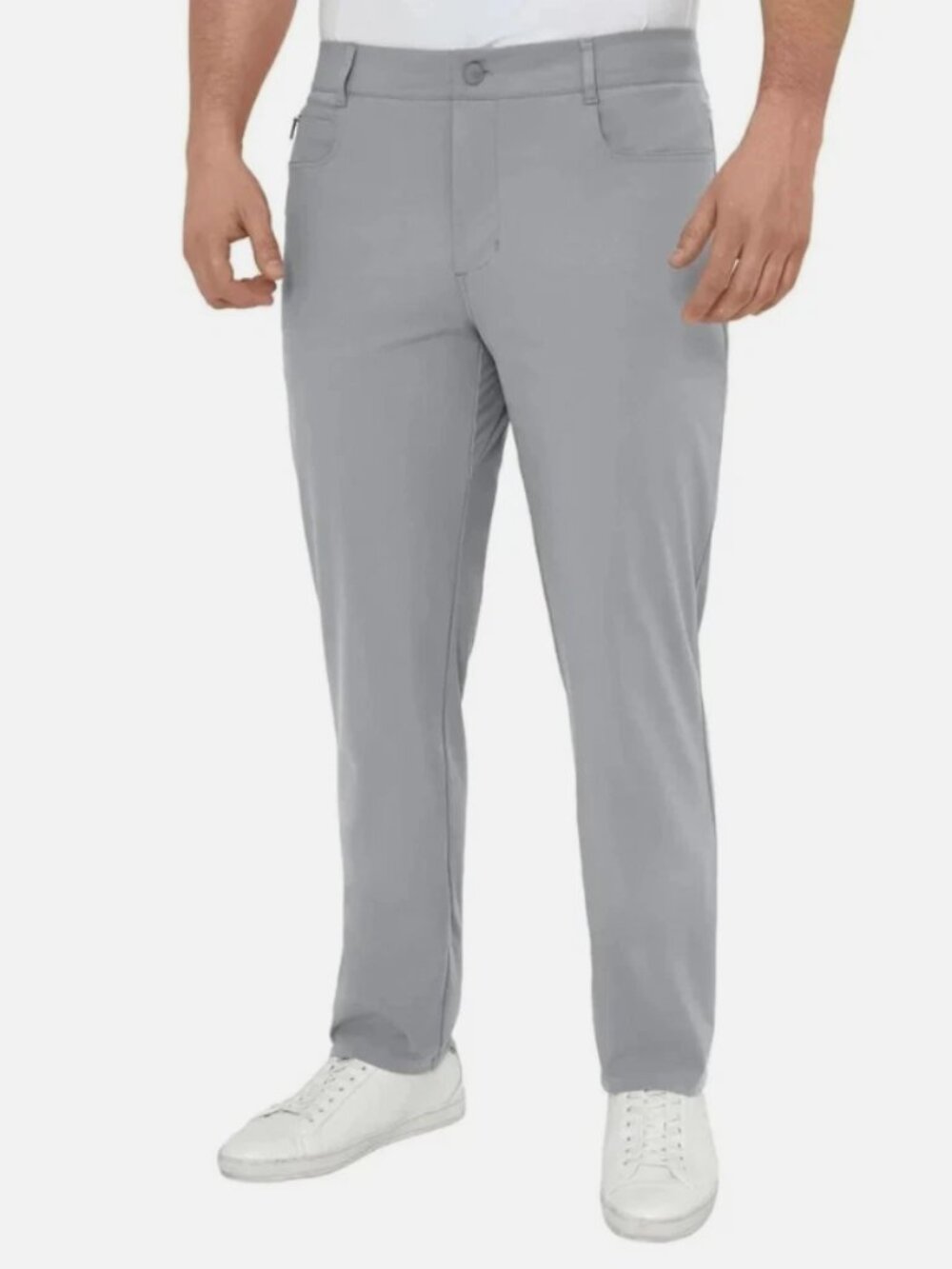 Modern Ambition Men's 5-Pocket Pant Moisture Wicking Fabric Gray Size 38x30